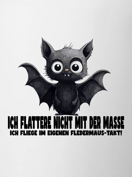 Lustiges Fledermaus Design mit Spruch