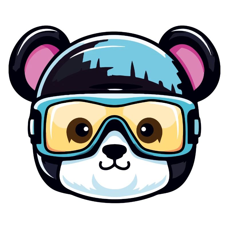 Bear Ski Goggles Comic