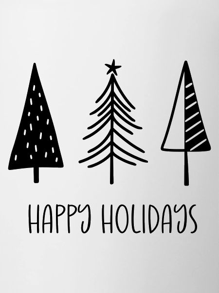 Happy holidays tree