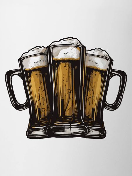 Bier Anstoßen Party