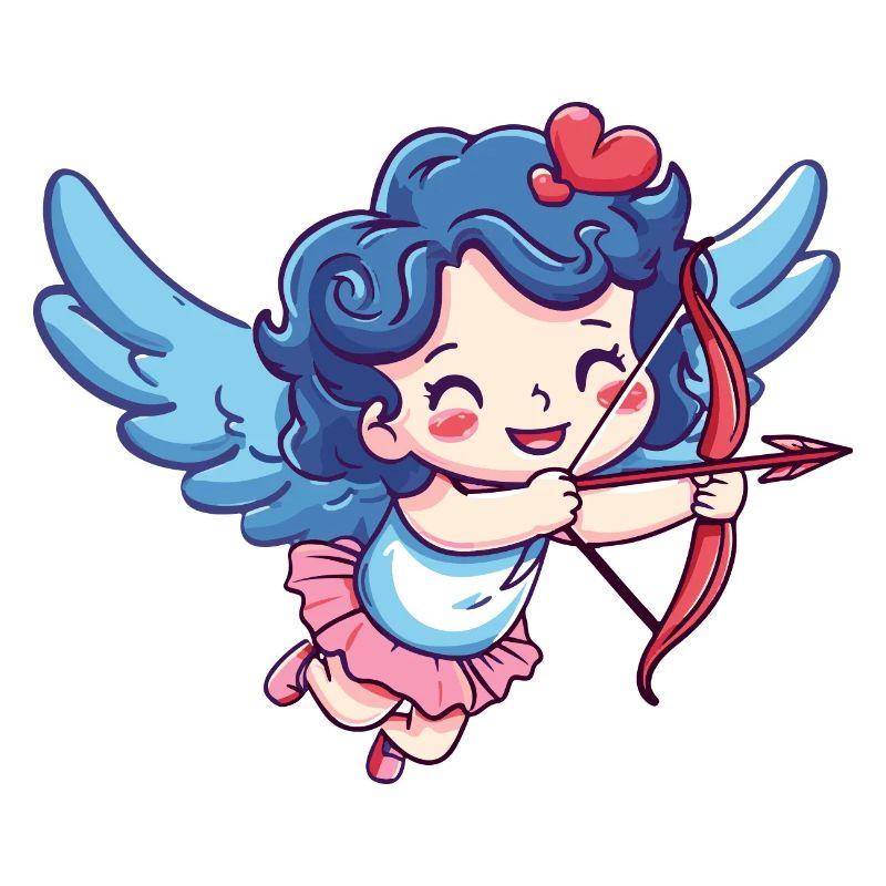 Ange arc et flèche Cupidon Saint-Valentin