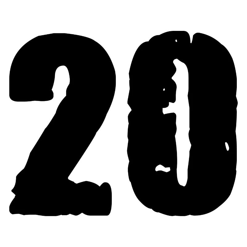 20 Zahl Trikot