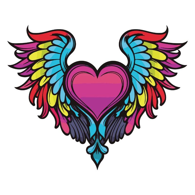 Coeur, Ailes, Ange, Amour