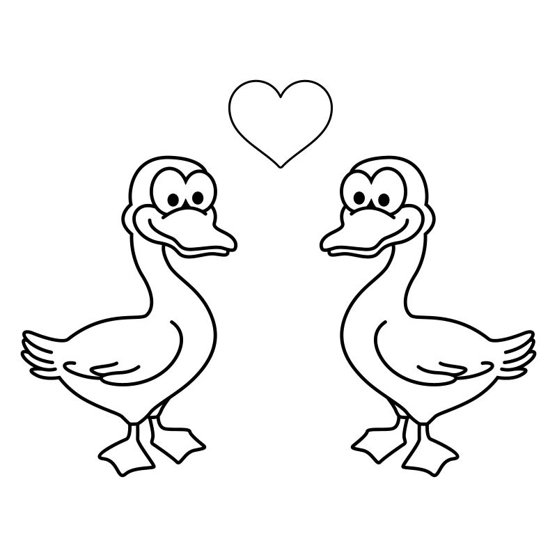 Goose Comic Couple Love