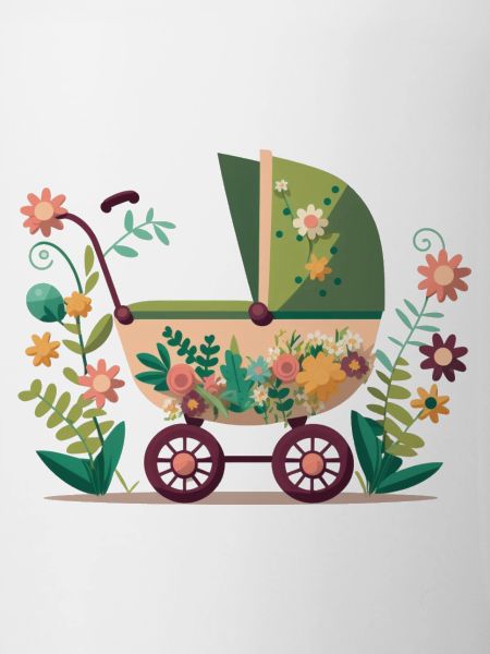 Flowery stroller 1