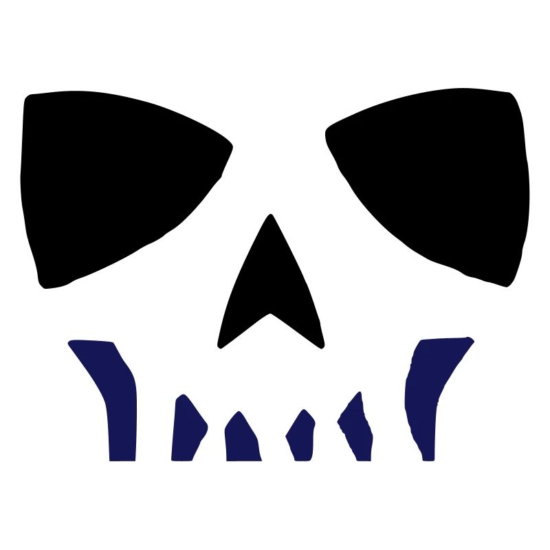Bande dessinée tête de mort Skull bicolore