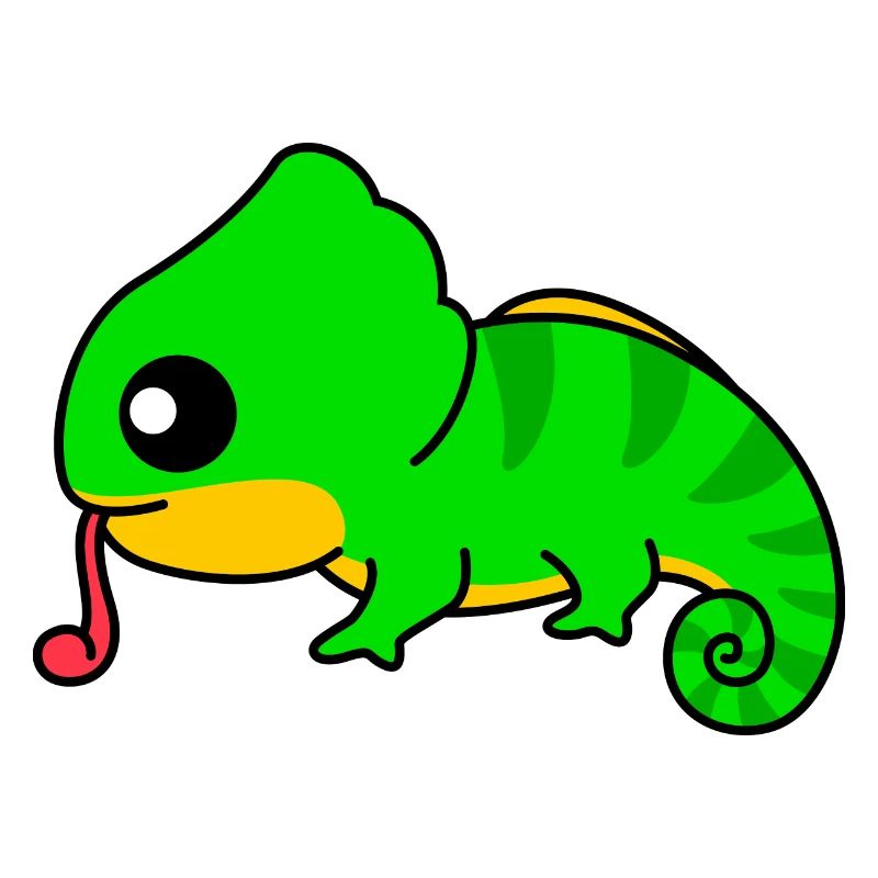Chameleon Comic Animal