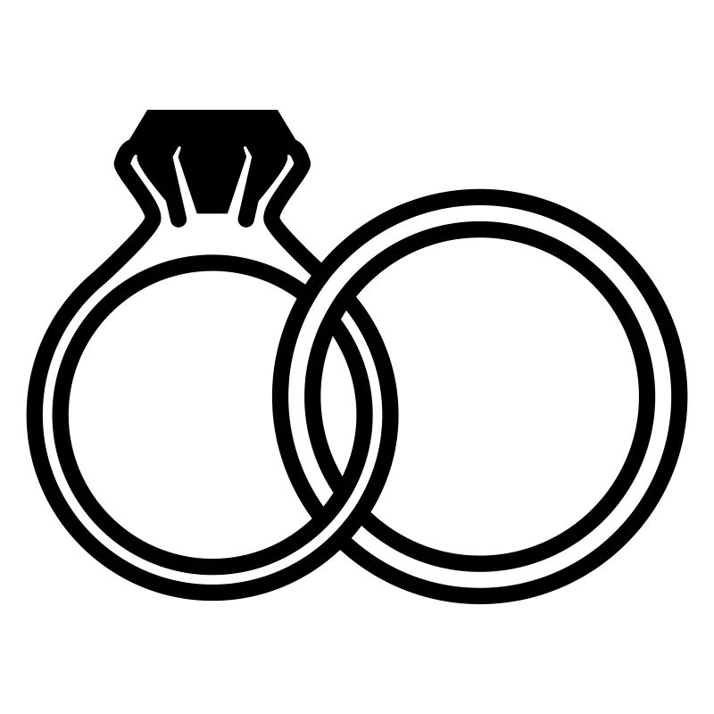 Wedding rings symbol