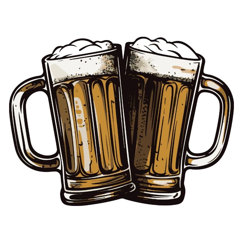 Chope de bière Beer Toast