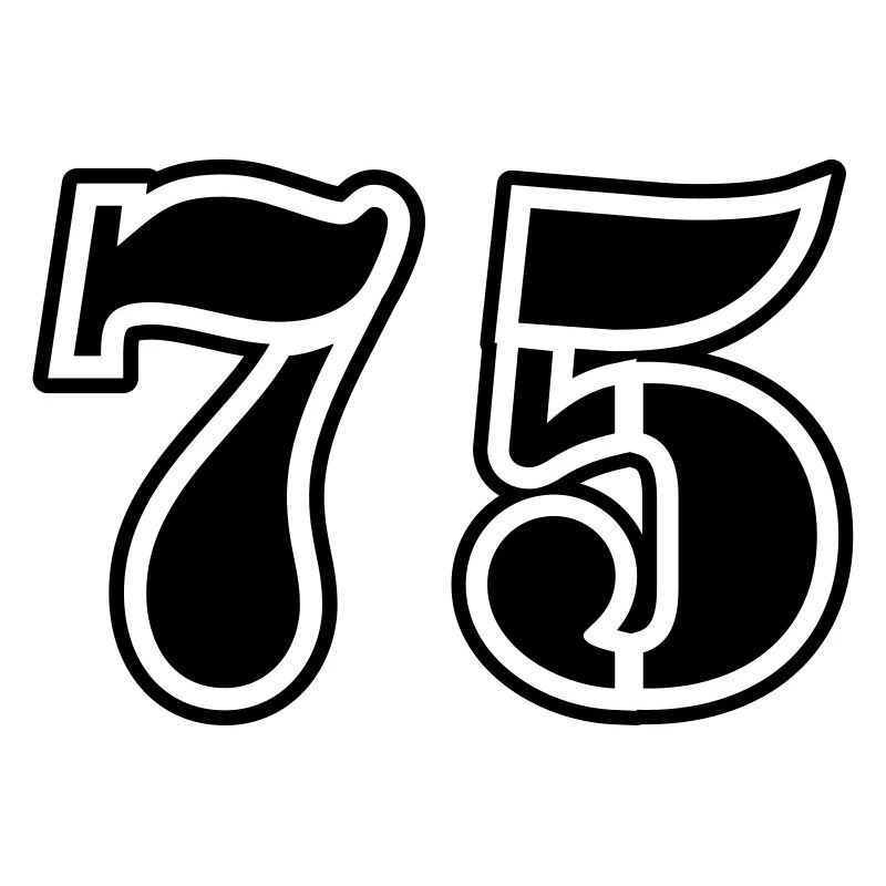 Symbole numérique 75