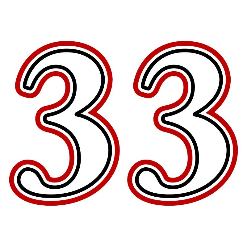 33 Zahl nummer