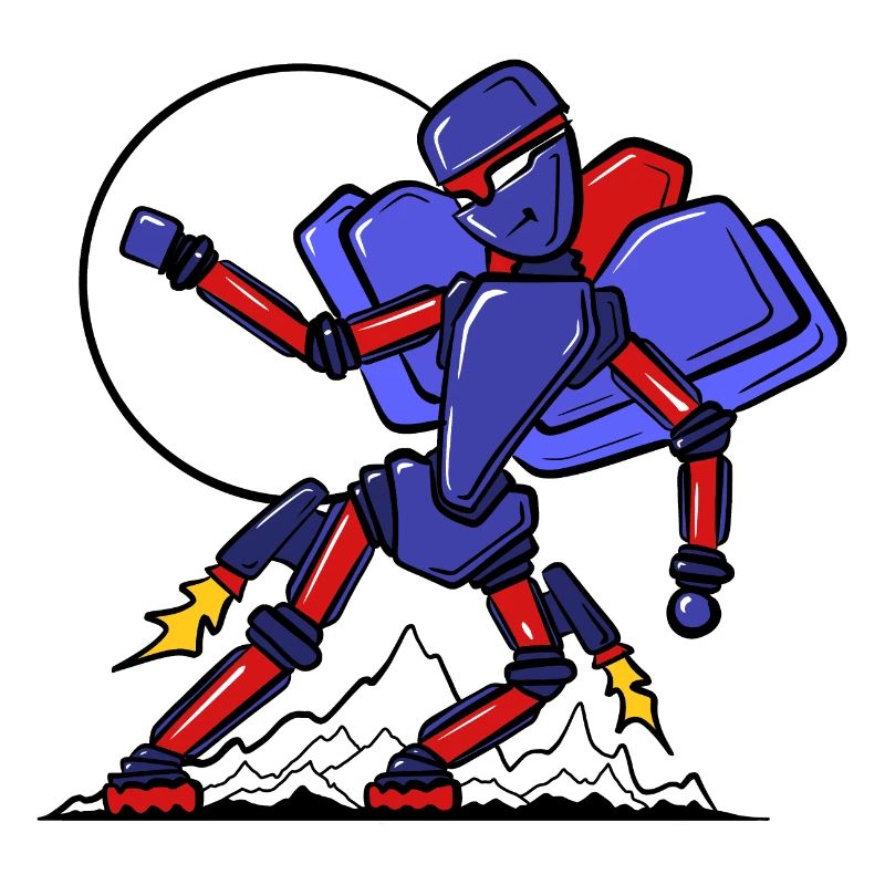 Robot en déplacement