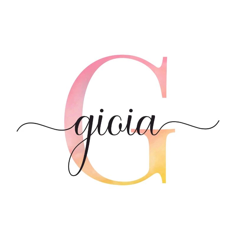 G| Monogramme | Nom | GioiaAquarelle