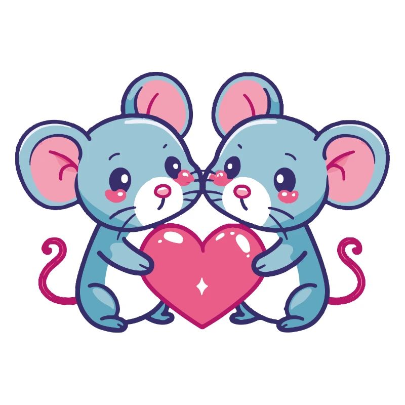 Mouse Comic Couple Love
