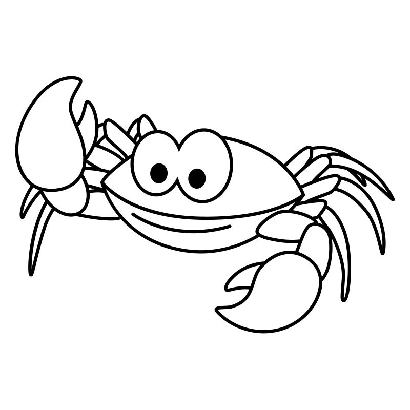 Crabe Comic Animal