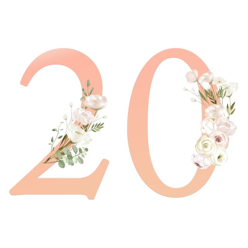 Numéro 20, minimal, pastel, fleurs