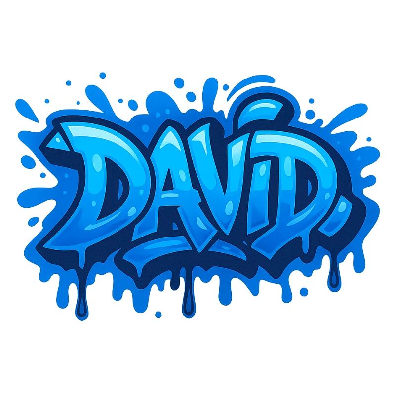 Graffiti DAVID Name Gift Ideal druckbar