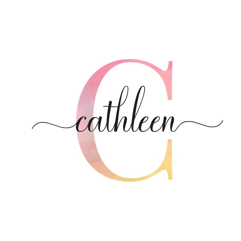 C | Monogramme | Nom | Cathleen |Aquarelle