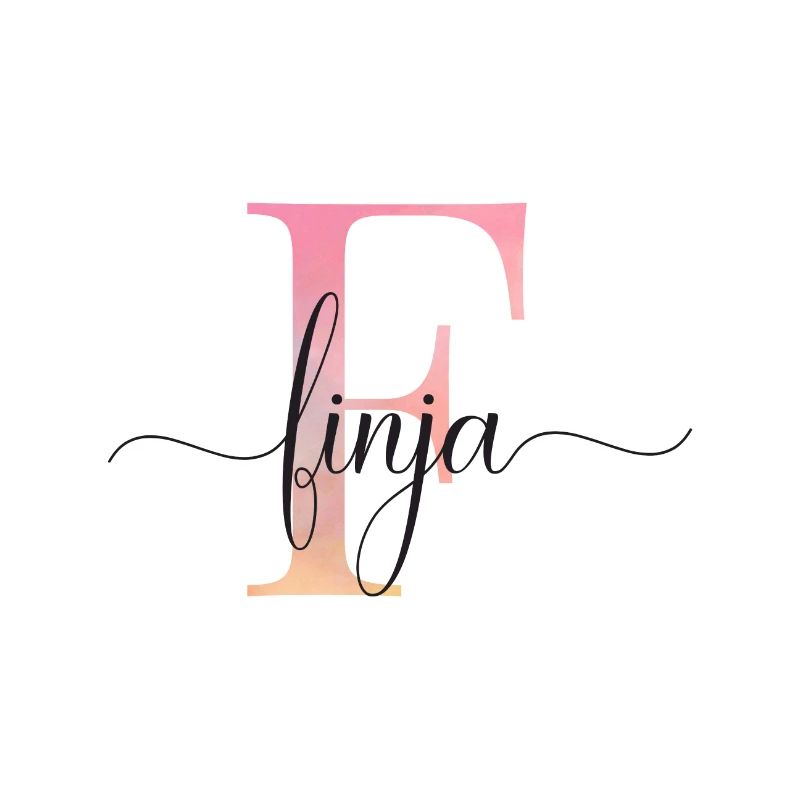 F| Monogram | Name | Finja |Watercolor