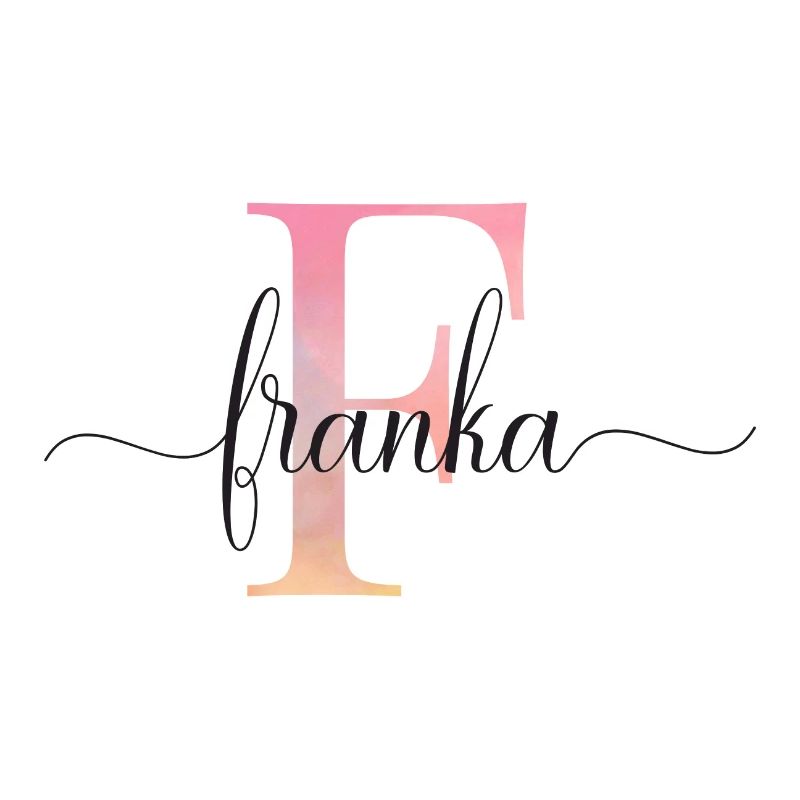 F| Monogram | Name | Franka |Watercolor