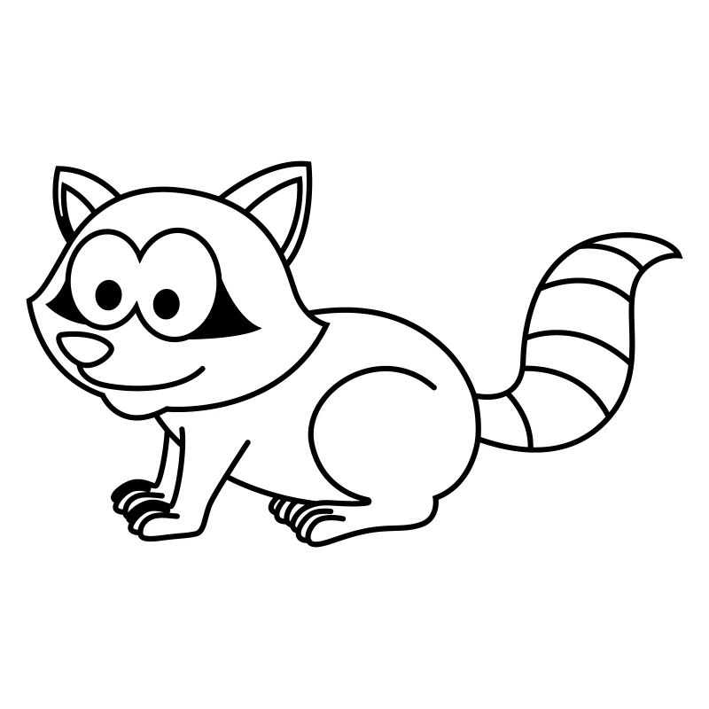 Waschbär Comic Tier