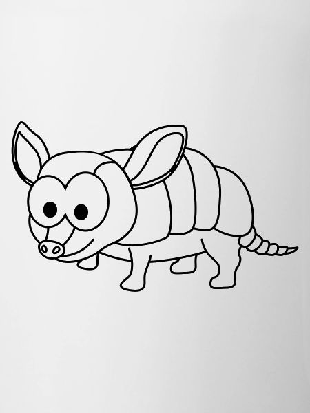 Armadillo Comic Animal