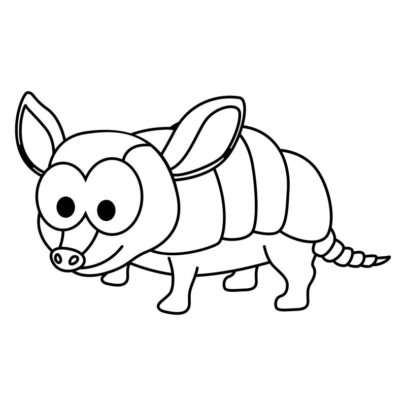 Armadillo Comic Animal