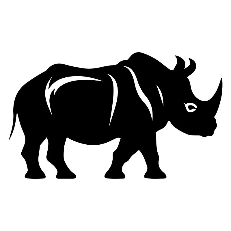Silhouette de rhinocéros
