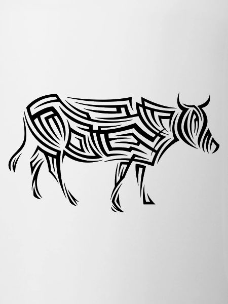 Cow Tribal Tattoo