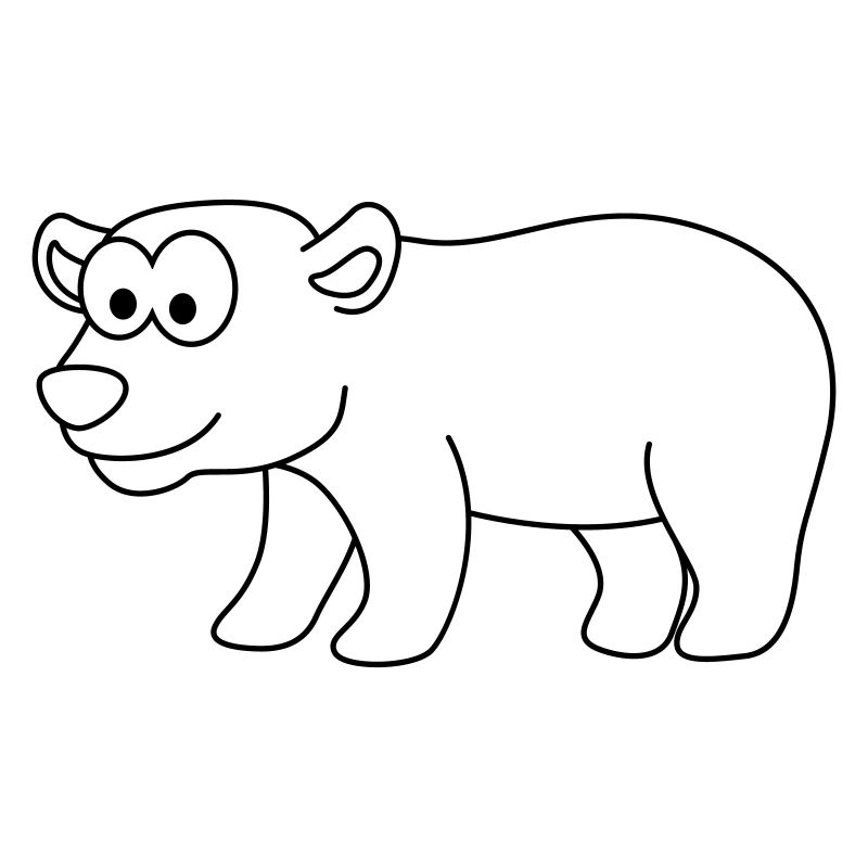 Eisbär Comic Tier