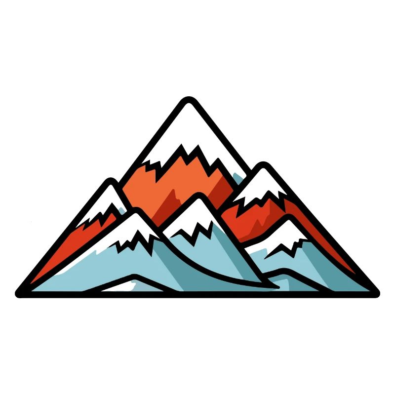 Berge Symbol Silhouette