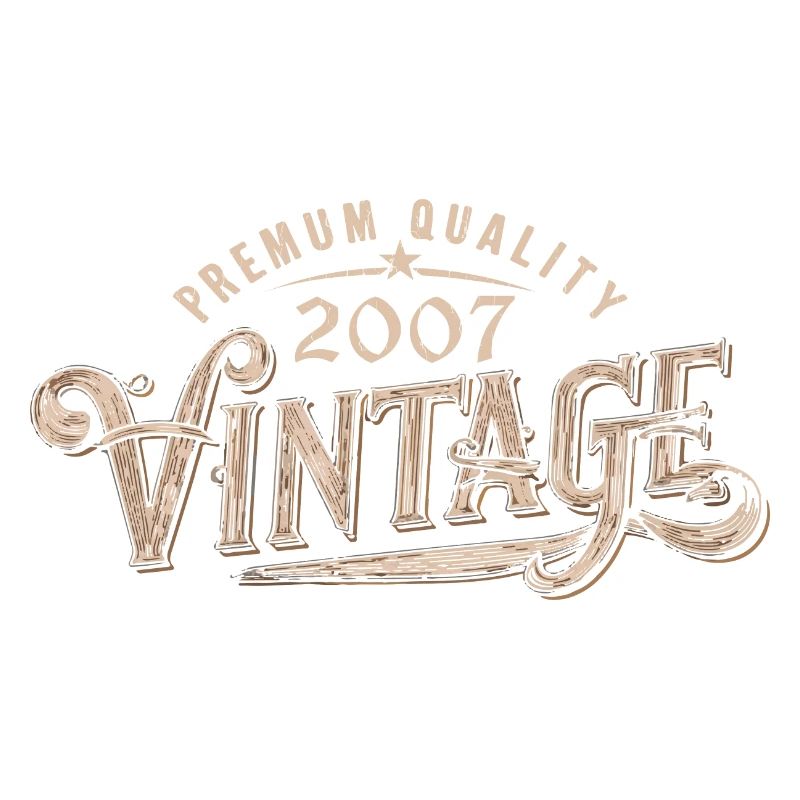 2007 Vintage 2007 Retro 2007 Birthday Gift