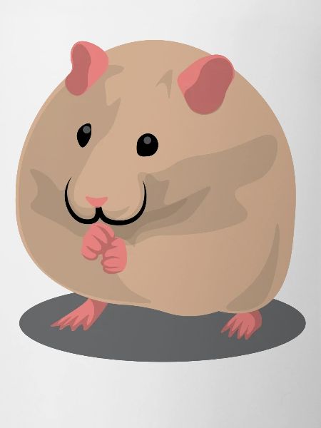Cute brown hamster