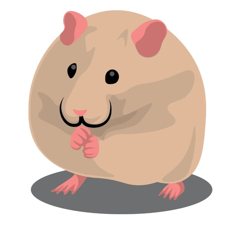 Hamster brun mignon