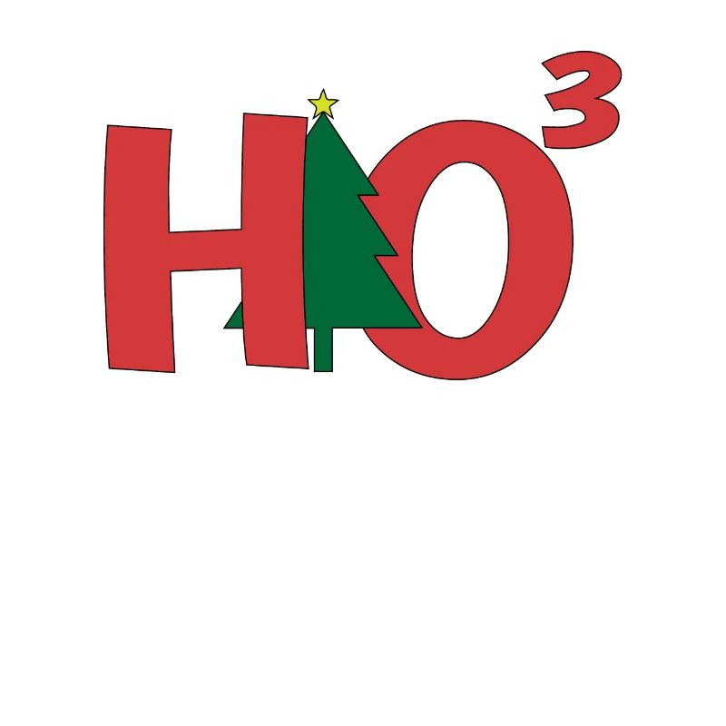 Fun HO3 Math Nerd Christmas Tree Ho Ho Ho