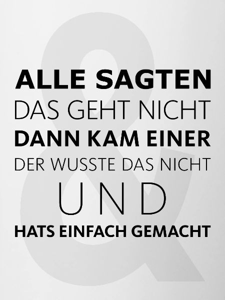 Da kam Einer