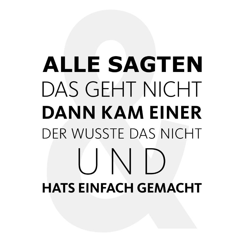 Da kam Einer