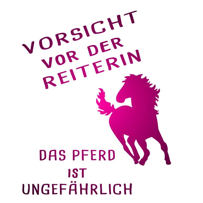 Pferde Reiten lustiger Spruch