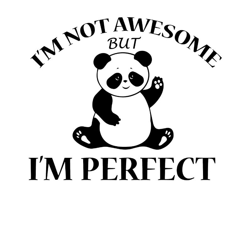 panda lustiger spruch geschenk shirt