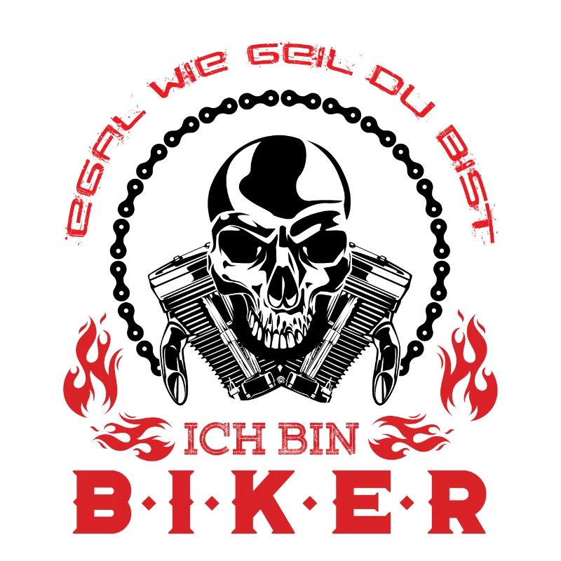 Motorcyclist saying