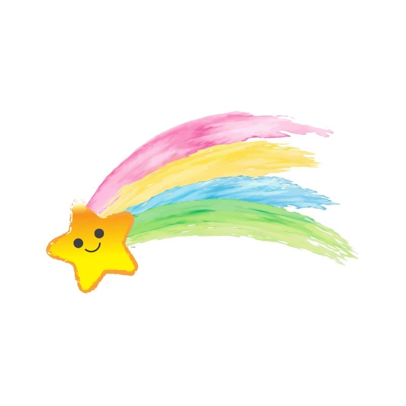 Doux motif étoiles arc-en-ciel