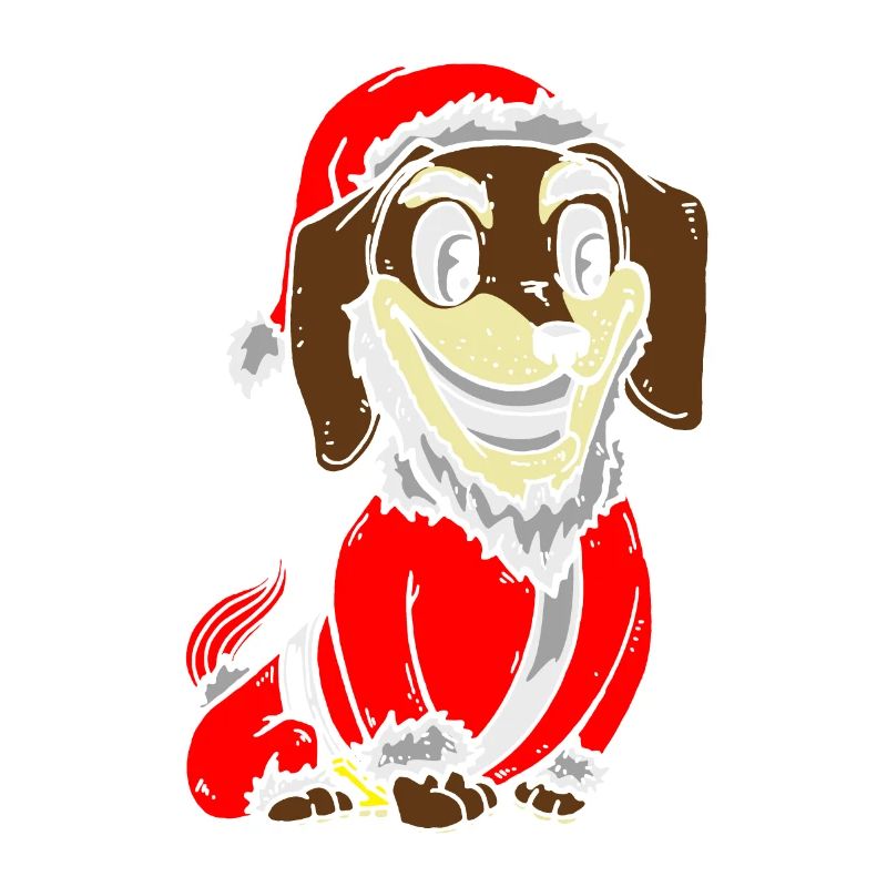 Dackel Weihnachtskostüm Welpengeschenk