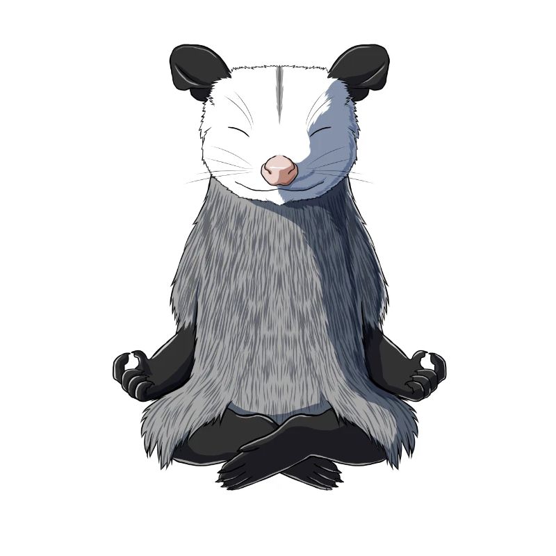 Opossums Meditiert