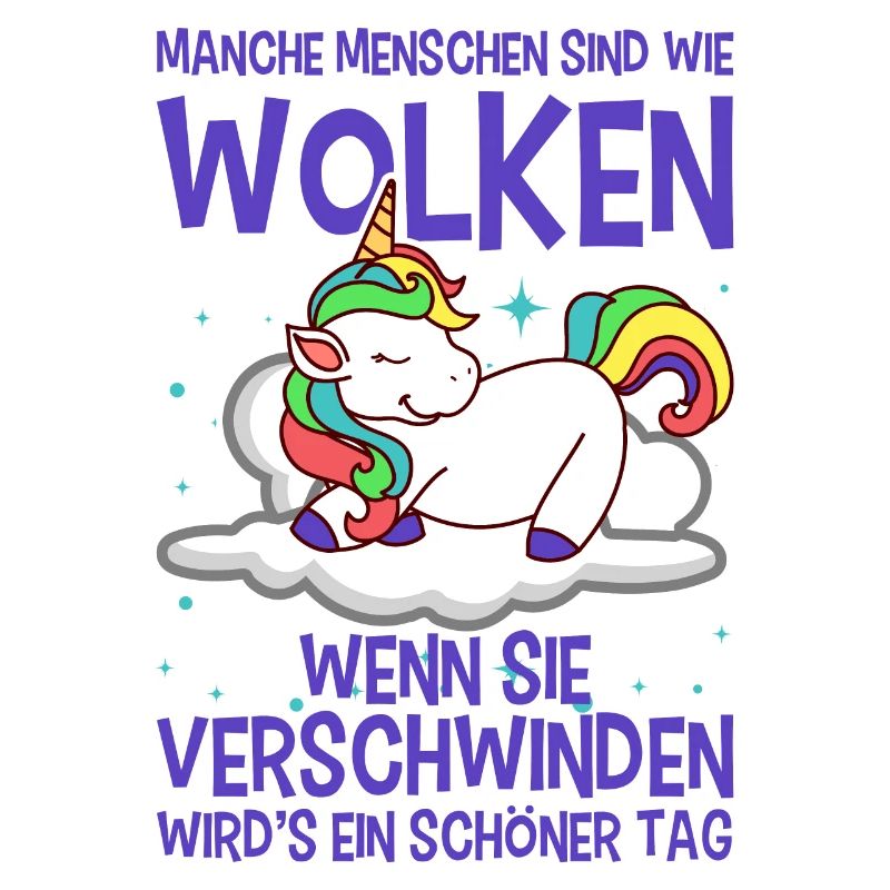 Einhorn Spruch Motiv