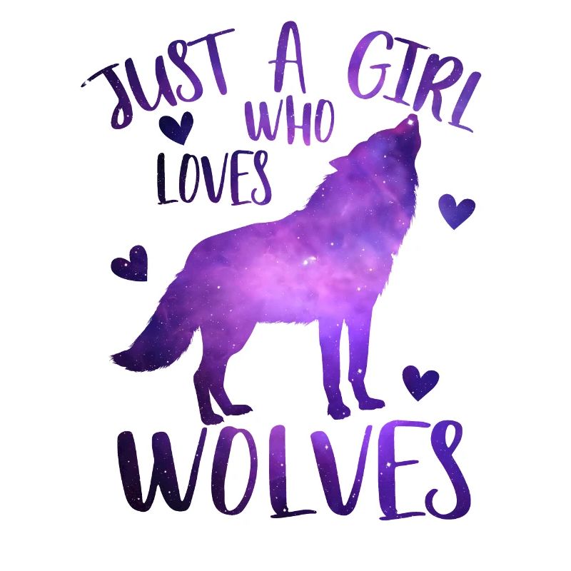Nur ein Mädchen, das Wölfe liebt