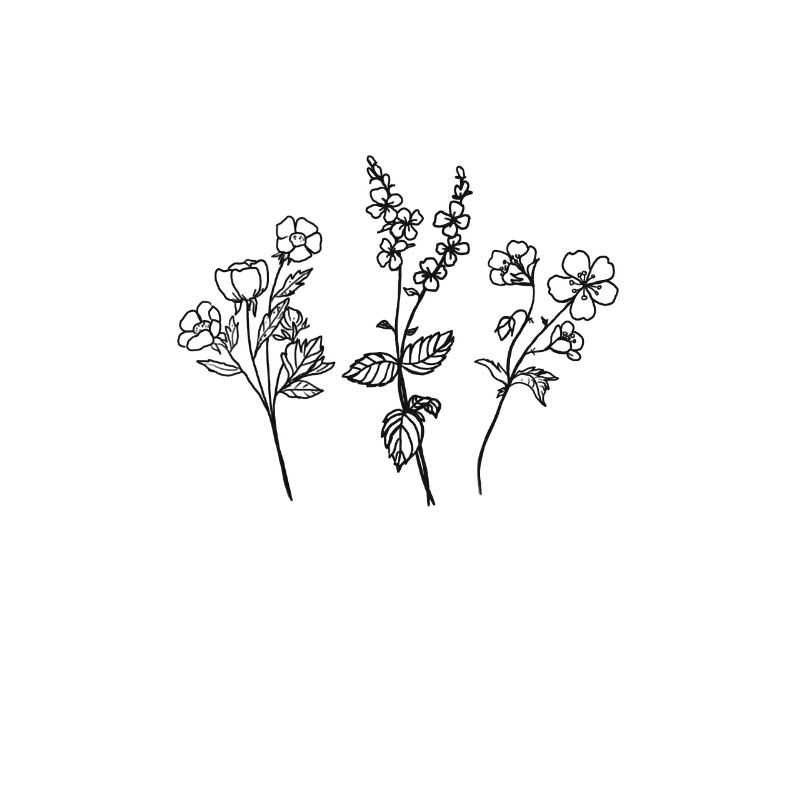 Blumen - Minimalistisch Abstrakt