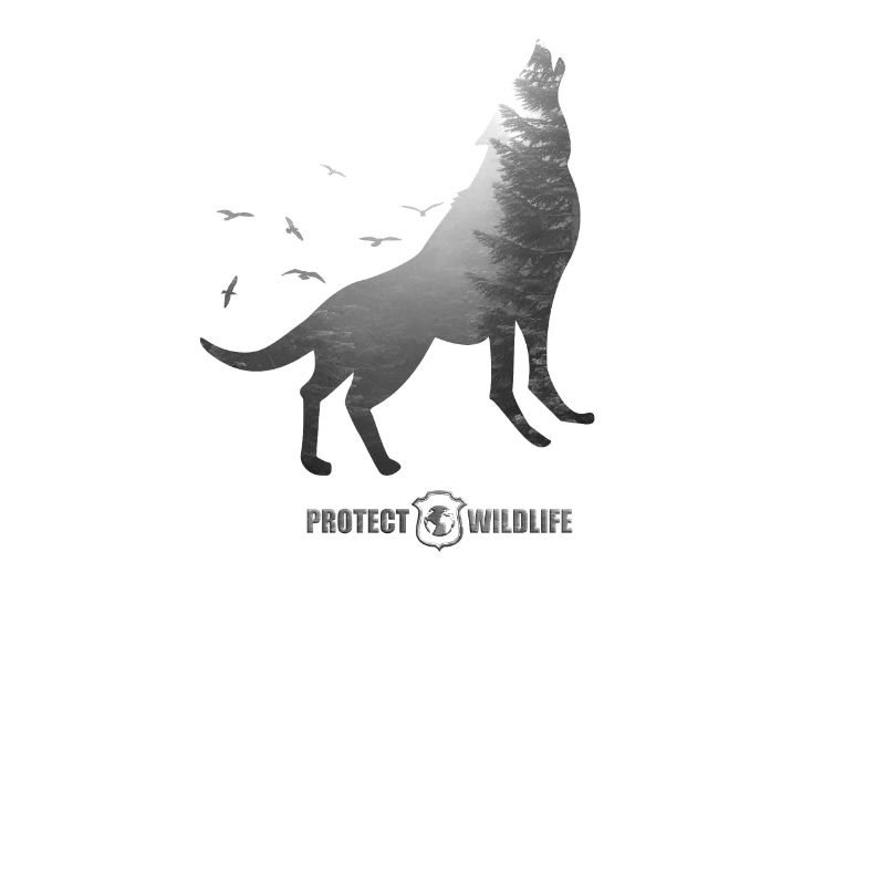 Protect Wildlife - Environmental Protection - Wolf silhouette