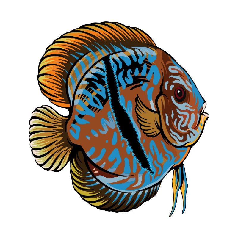 Diskusfisch Diskus Aquarianer Geschenk Aquarium