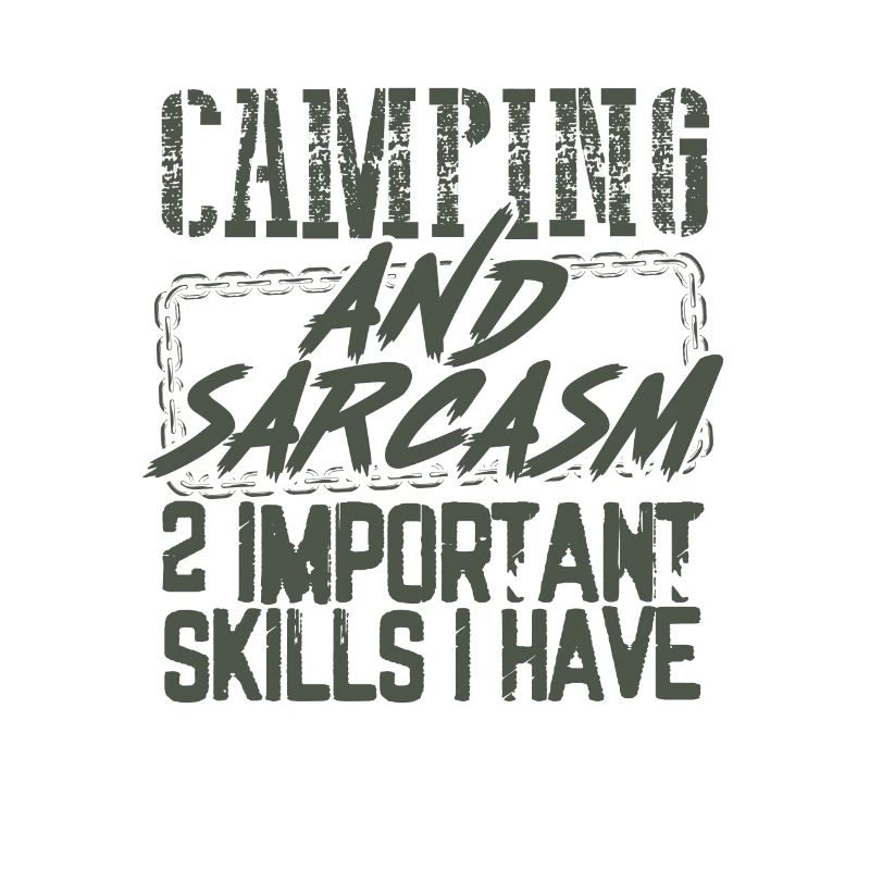Camper Geschenke Camping und Sarkasmus 2 Wichtig