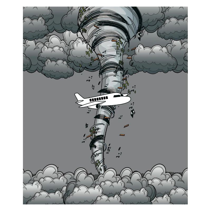 Tornade avion tempête temps